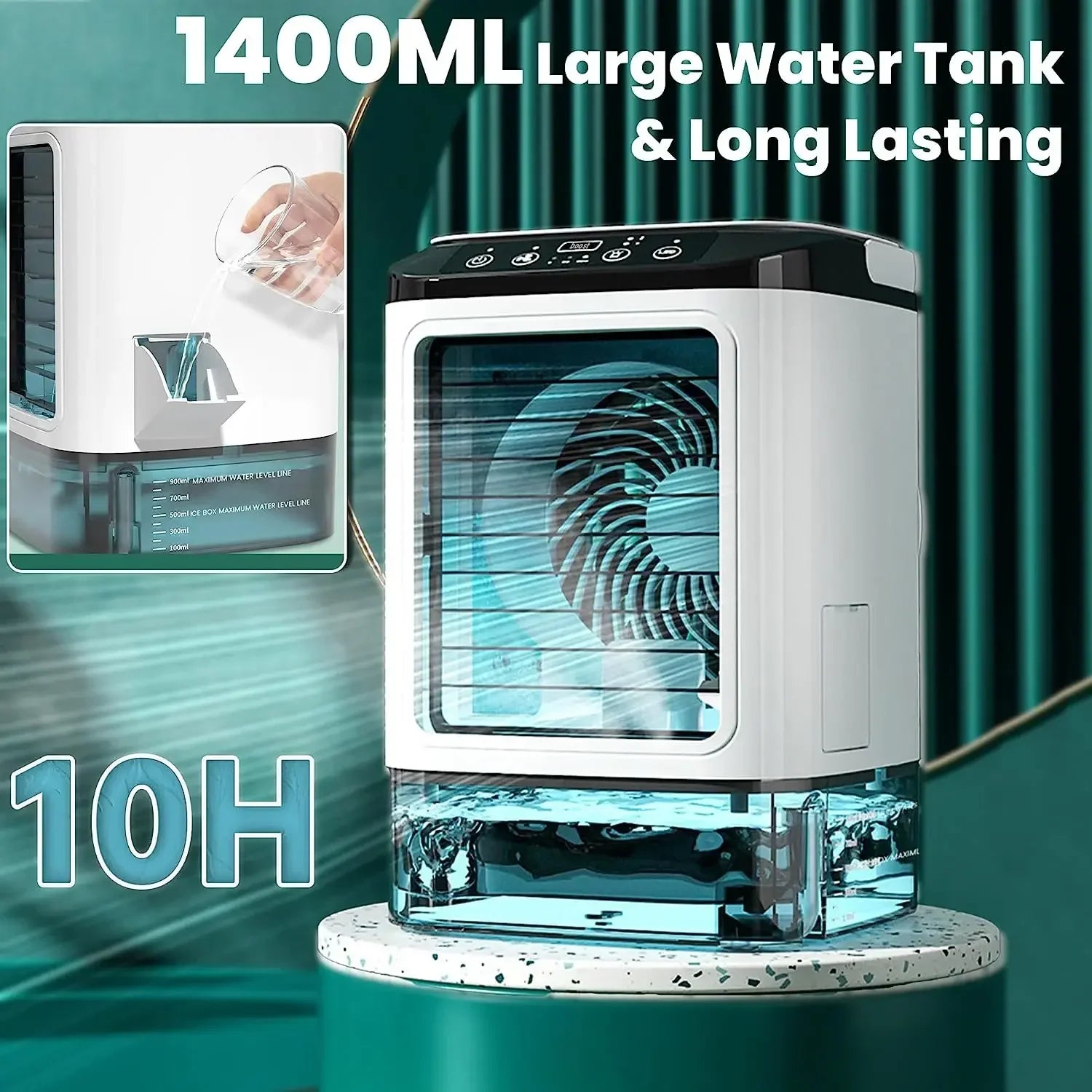 1400ml tank and ice box